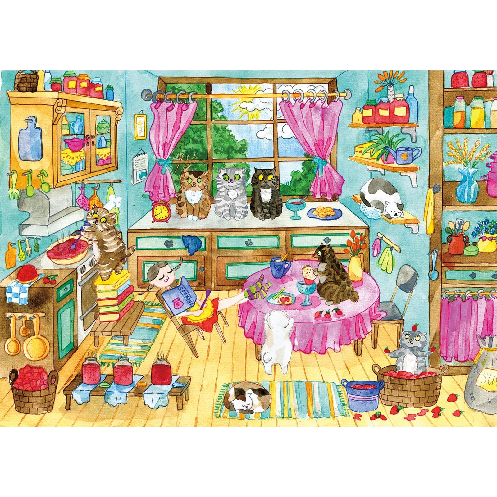 TangComplete - Magical Kitchen Puzzles for Adults 500 Piece, Jigsaw Puzzles for Adults, Adult Challenging Game Toys, Impossible Puzzle, Family Decoration, Educational Easter Egg Puzzle