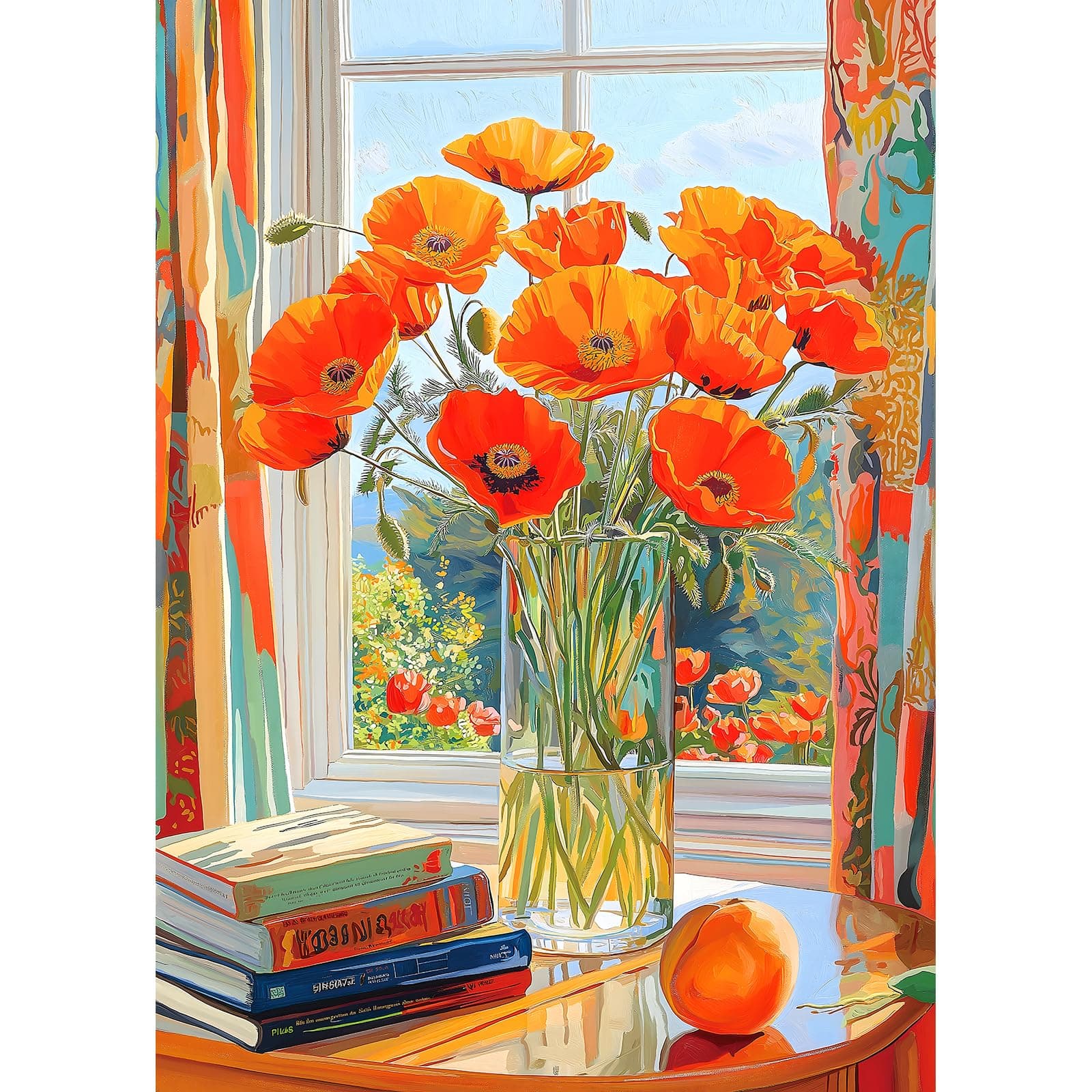 1000 Piece Puzzle for Adults with Letters on Back - Fall Bloom